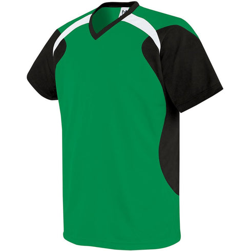 Russell Athletic Youth Tempest Soccer Jersey (322711-C), Color 'Kelly/Black/White'